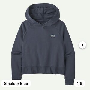 Patagonia Regenerative Organic Certified Cotton Essential Hoodie Women’s XL blue